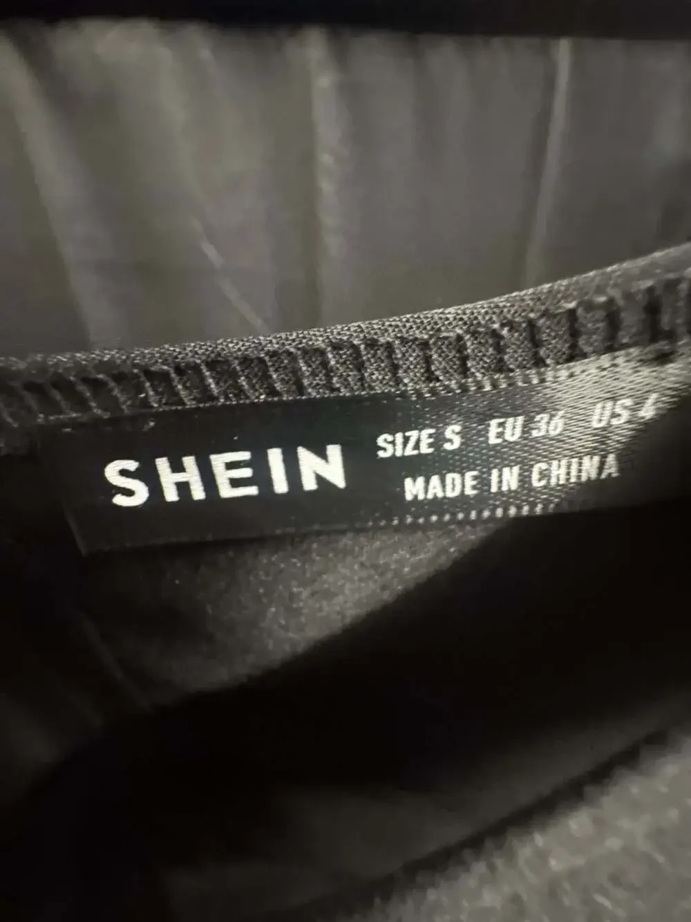 SHEIN Rhinestone Fringe Trim Black Crop Tank Top